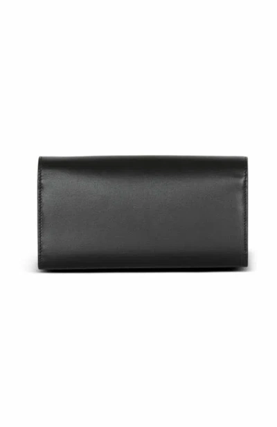 Balmain B Buzz Wallet On Chain In Calfskin Leather