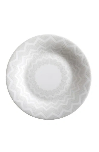 Missoni Home Tableware Bread And Butter Plates Zig Zag Set Of 6  White Diam. 6"