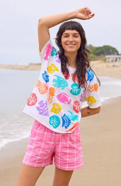 Mokuyobi Painted Crop Tee In Multi