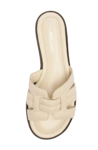 Arezzo Women's Hanna Round Toe Flat Sandals