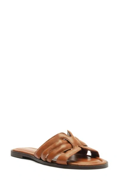 Arezzo Women's Hanna Round Toe Flat Sandals