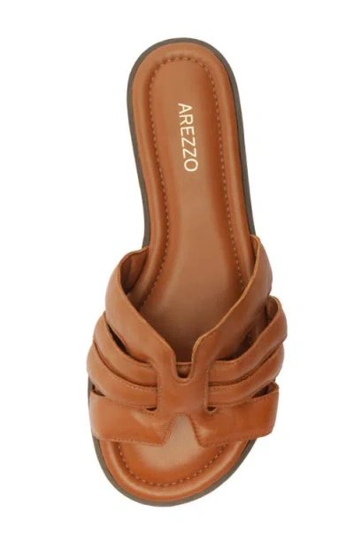 Arezzo Women's Hanna Round Toe Flat Sandals