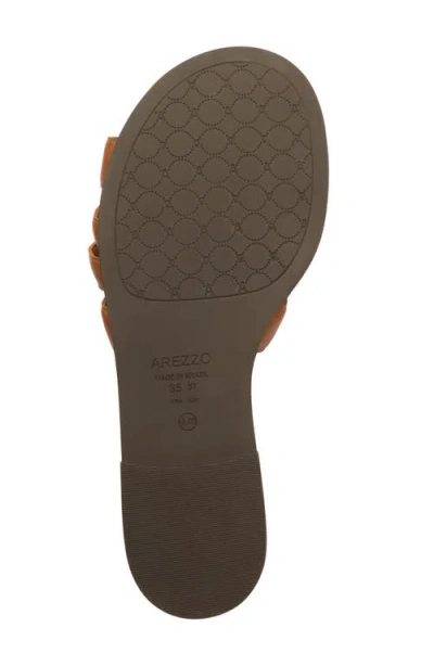 Arezzo Women's Hanna Round Toe Flat Sandals