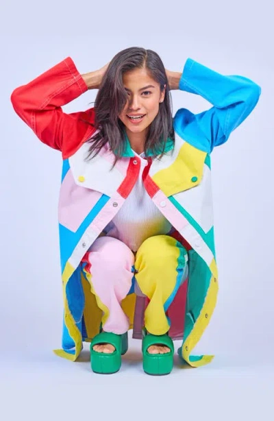 Mokuyobi Denim Duster In Multi