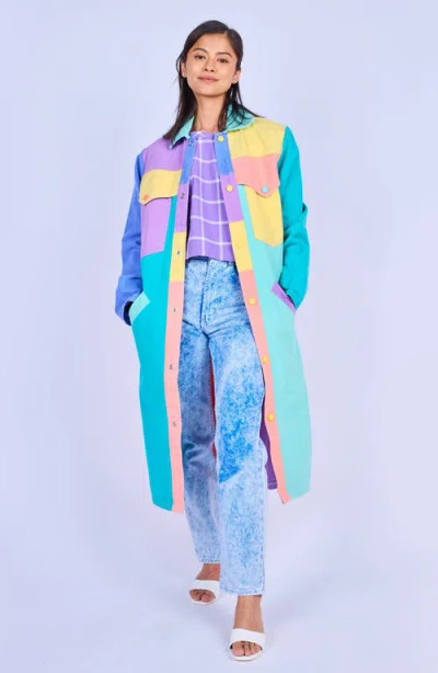 Mokuyobi Denim Duster In Multi