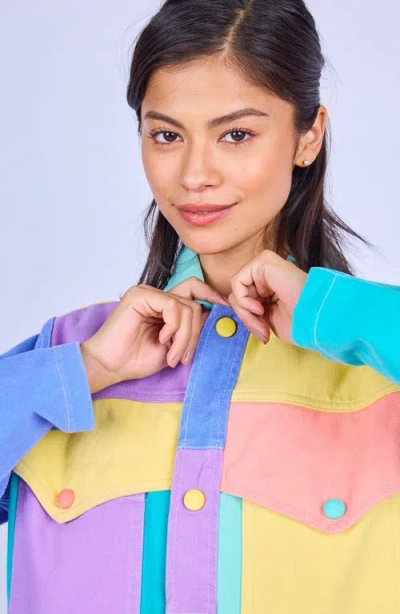 Mokuyobi Denim Duster In Multi