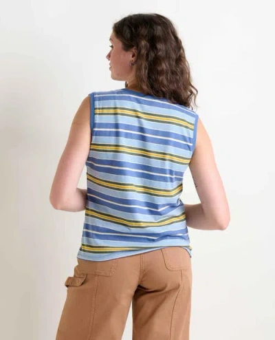 Toad And Co Grom V-neck Tank In Blue