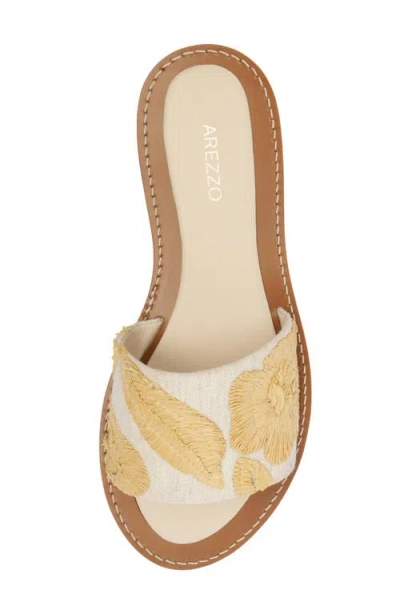 Arezzo Women's Dana Round Toe Flat Sandals