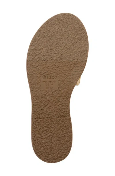 Arezzo Women's Dana Round Toe Flat Sandals