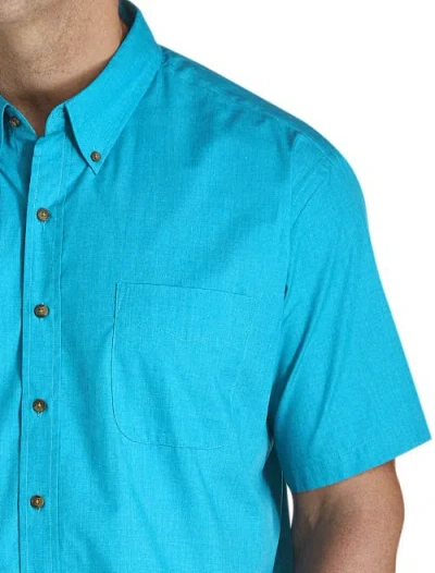 Harbor Bay By Dxl Easy-care Solid Sport Shirt