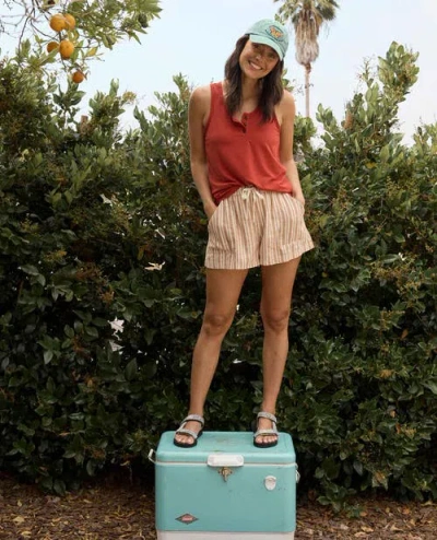 Toad And Co Taj Hemp Pull-on Short In Pink