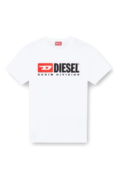 Diesel Essentials Man T-shirt White Size L Cotton