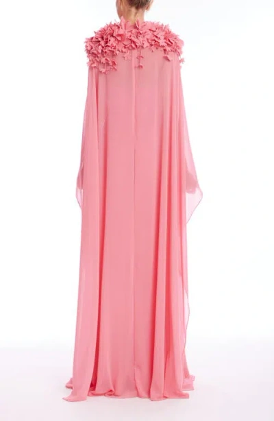 Badgley Mischka Collection Strapless Gown With Caftan Overlay