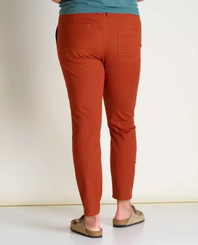 Toad And Co Toad & Co Earthworks Ankle Pant In Orange