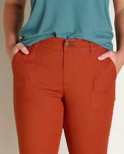 Toad And Co Toad & Co Earthworks Ankle Pant In Orange