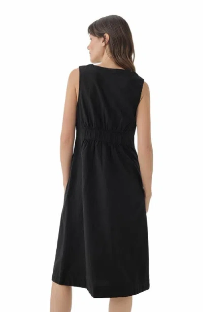 Pact Canopy Linen Blend Button-front Dress Made With Organic Cotton
