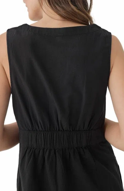 Pact Canopy Linen Blend Button-front Dress Made With Organic Cotton