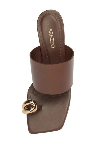Arezzo Women's Kendall Mid Stiletto Slip-on Sandals In Brown