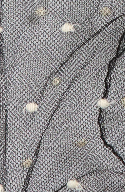 Valentino Garavani Tulle Signature Gloves Black