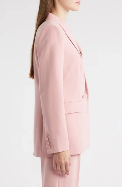 Elie Tahari The Tanner Double Breasted Blazer In Pink