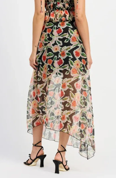 En Saison Eden Pleated Maxi Skirt In Multi