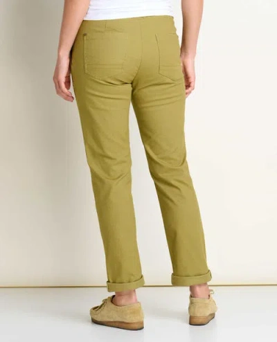 Toad And Co Toad & Co Earthworks Slim Pant In Gold