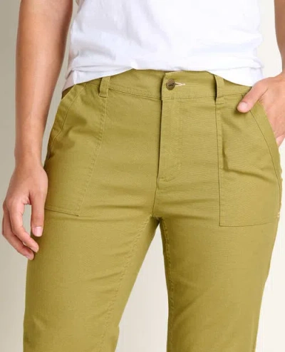 Toad And Co Toad & Co Earthworks Slim Pant In Gold