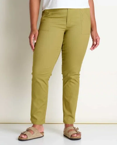 Toad And Co Toad & Co Earthworks Slim Pant In Gold