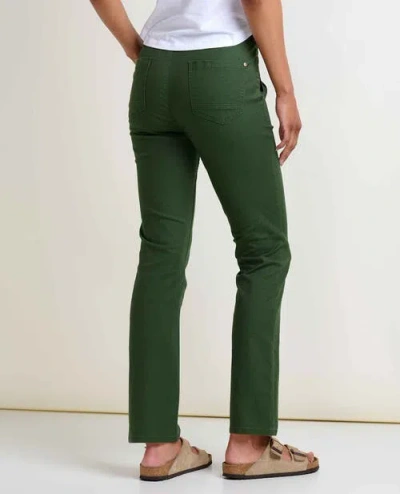 Toad And Co Toad & Co Earthworks Slim Pant In Green