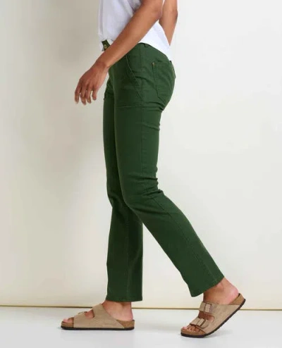 Toad And Co Toad & Co Earthworks Slim Pant In Green