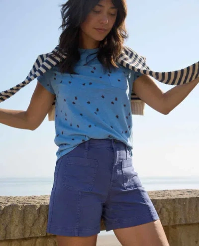 Toad And Co Linden Canvas Short In Blue