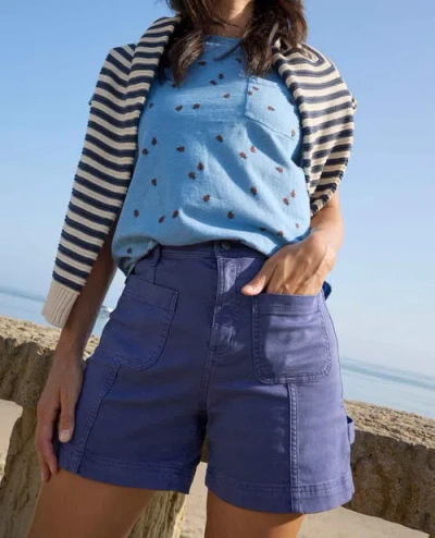 Toad And Co Linden Canvas Short In Blue