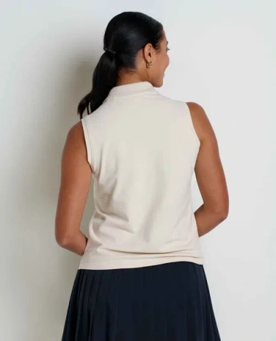 Toad And Co Yerba Sleeveless Polo In White