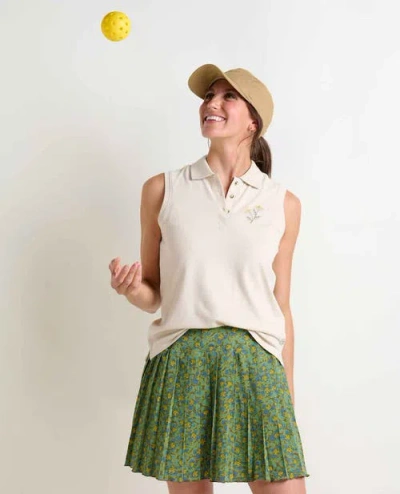 Toad And Co Yerba Sleeveless Polo In White