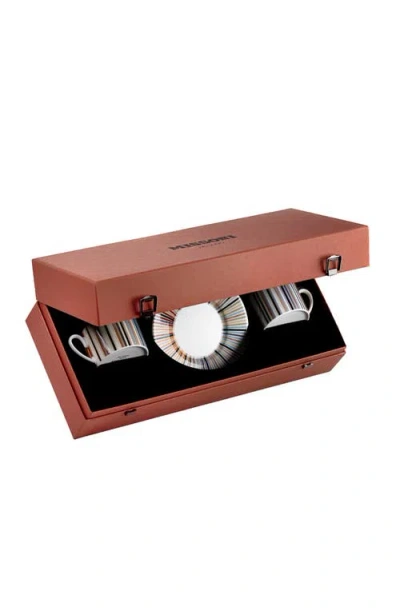 Missoni Home Tableware Tea Cup & Saucer Stripes Set Of 2