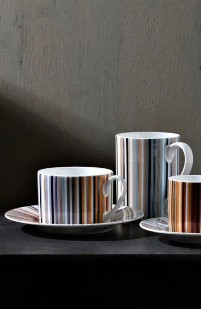 Missoni Home Tableware Tea Cup & Saucer Stripes Set Of 2