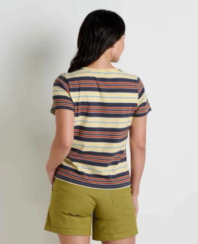Toad And Co Grom V-neck Short Sleeve Shirt In Multi