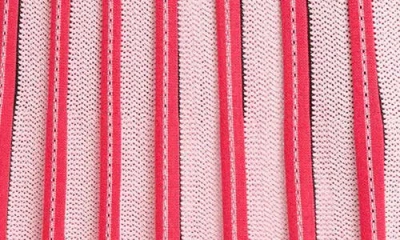 Ming Wang Pointelle Stitch A-line Sweater Skirt