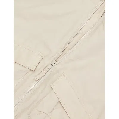 H&m Adorables Beige Dusty Light Oversized Hooded Woven Windbreak Jacket 2-10