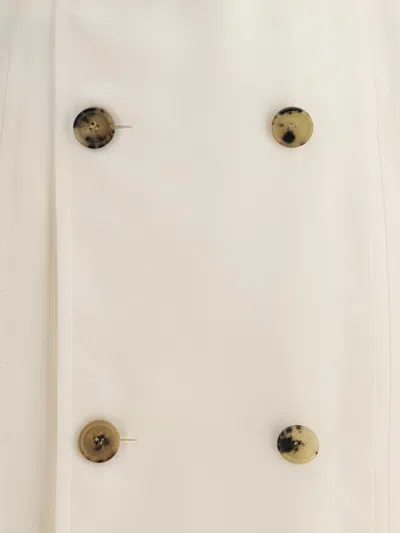 Burberry Waist Belted Short Sleeves Epaulettes Lapels