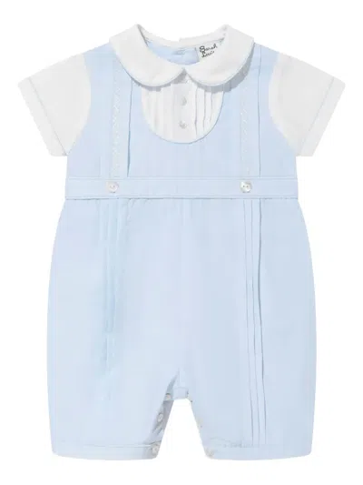 Sarah Louise Baby Boys Smocked Romper