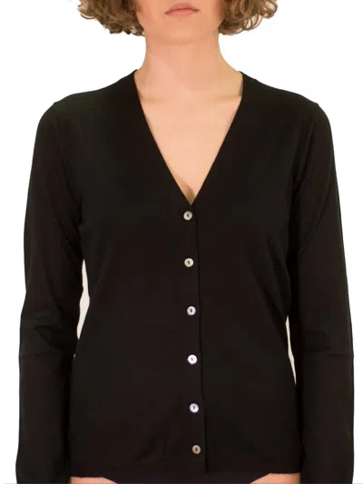 La Rose Cardigan Cashmere Nero