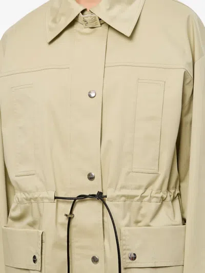 Halfboy Biege Parka With Drawstring Waist