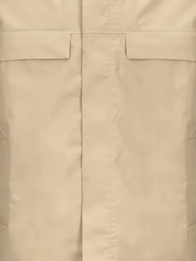 K-way Three-layer Poplin Coat In Brown