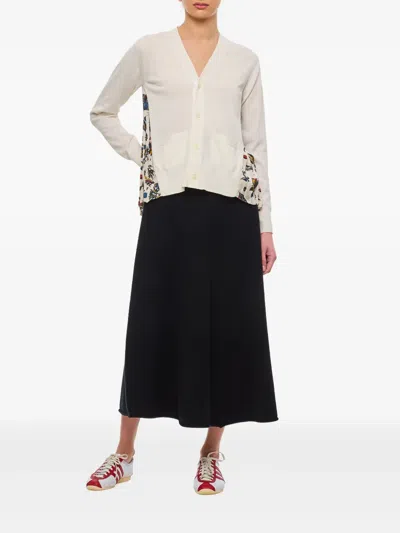 Extreme Cashmere Black Stretch Cashmere Blend Skirt