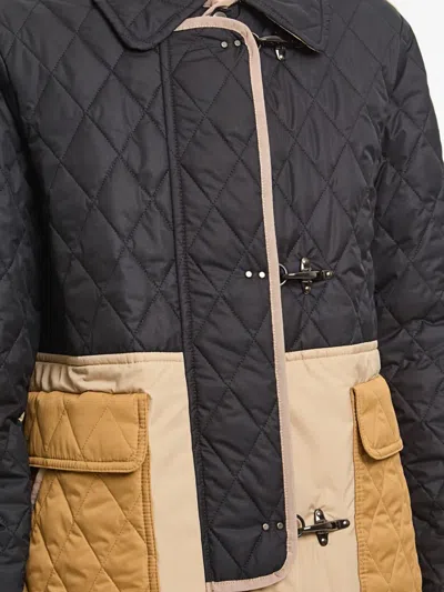 Fay 3-hook Jacket In Quilted Nylon