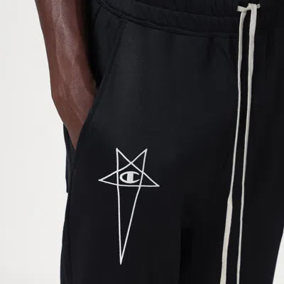 Champion X Rick Owens Black Prisoner Drawstring Joggers