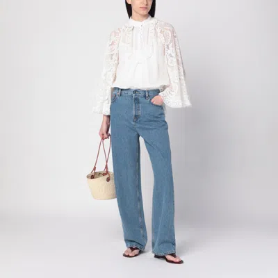 Zimmermann Ascension Lace Detail Tunic In White