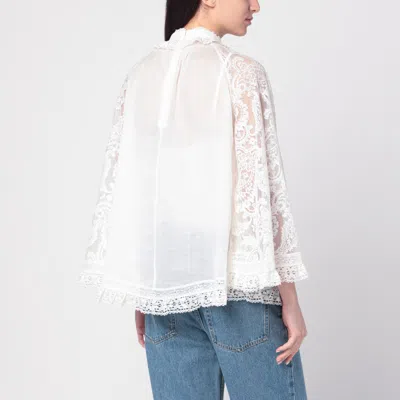 Zimmermann Ascension Lace Detail Tunic In White