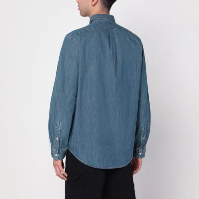 Polo Ralph Lauren Denim Sport Shirt In Blue